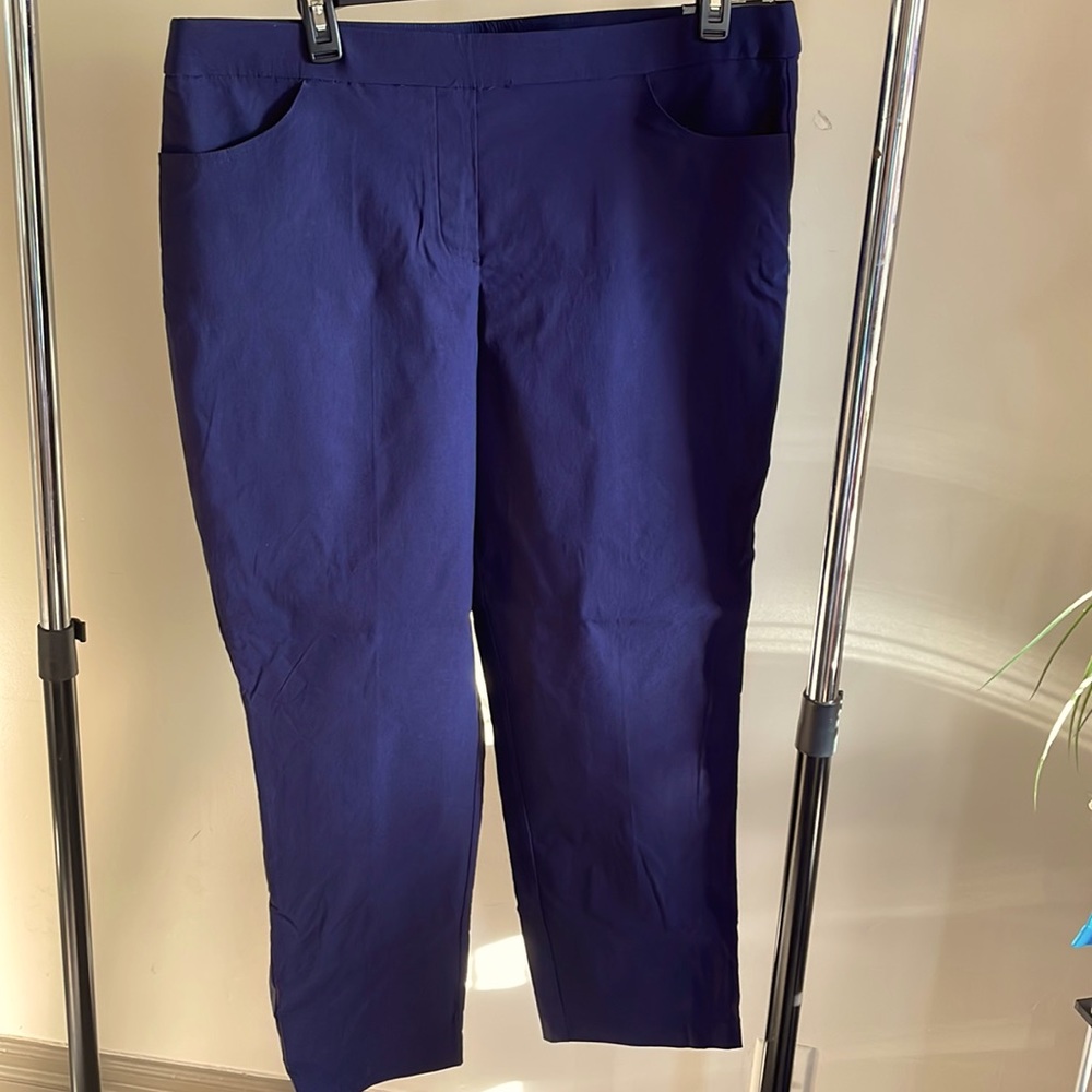 NWT navy blue stretch slacks office pants